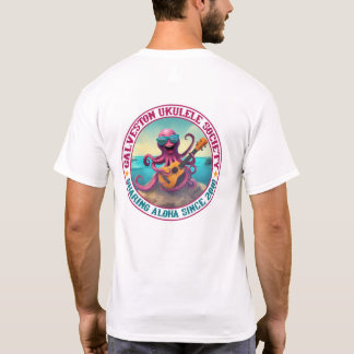Galveston Ukulele T-shirt homme Octopus ronds Reto