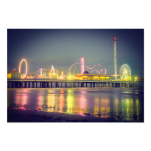 Galveston Vergnügens-Pier Fotodruck
