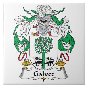 Galvez-Familienwappen Fliese