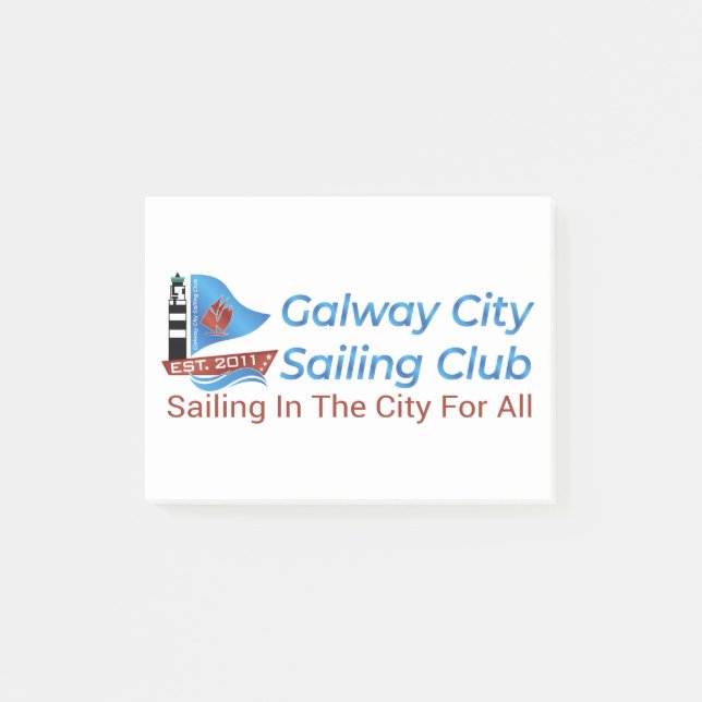 Galway City Sailing Post-it Klebezettel (Vorderseite)