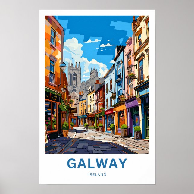 Galway Ireland Travel Print Poster (Vorne)