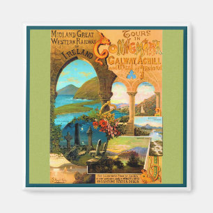 Galway-Reise-Plakat Magnet