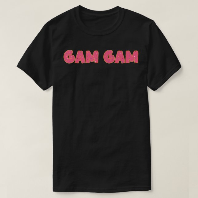 Gam Gam Donut Großmutter Doughnut Lover Party  T-Shirt (Design vorne)