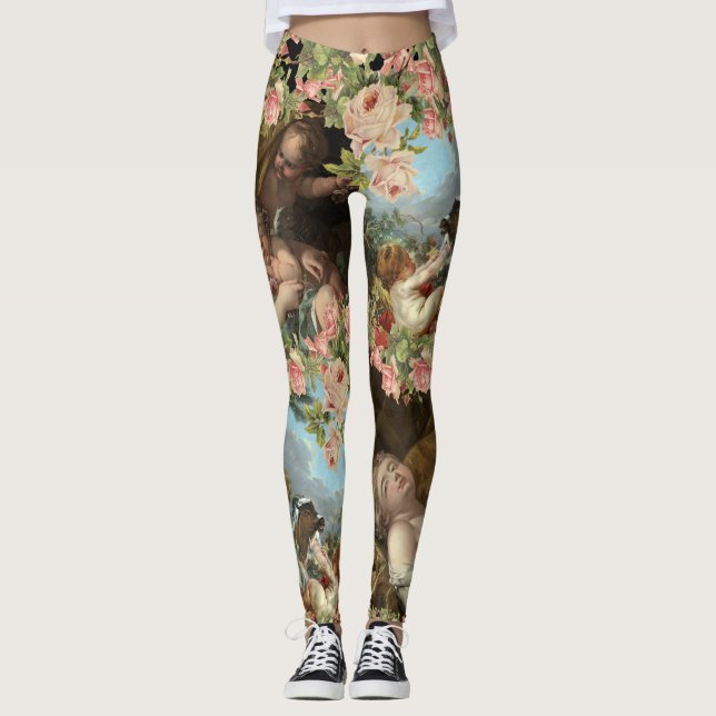 Gamaschen angels Engelsköpfchen Kunst of Boucher Leggings (Vorderseite)