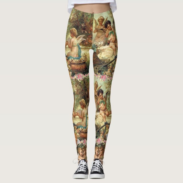 Gamaschen Engelsköpfchenangels Leggings (Vorderseite)