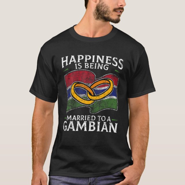 Gambia Ehe Die Verheiratete Kultur des Gambia T-Shirt (Vorderseite)