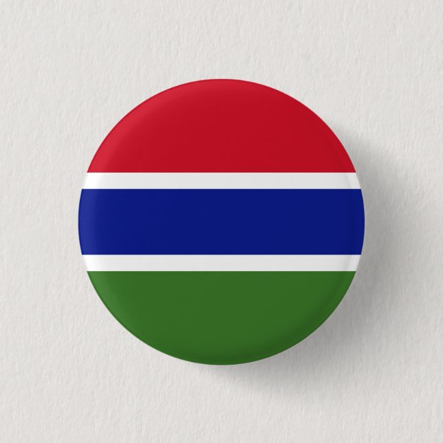 Gambia Flag Button (Vorderseite)