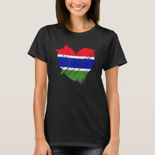 Gambia Flag I Liebe Gambia Es befindet sich in mei T-Shirt