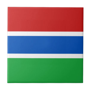 Gambia Flag Keramik Tile Fliese