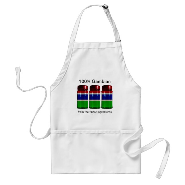 Gambia Flag Spice Jars Schürze (Vorne)