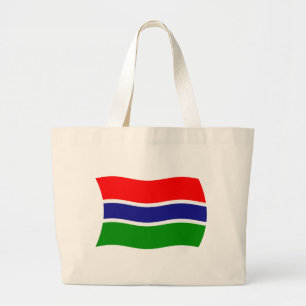 Gambia Flag Tote Bag Jumbo Stoffbeutel