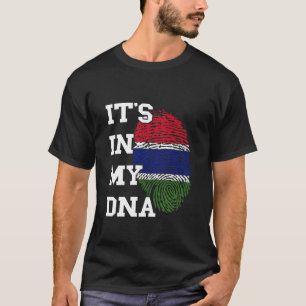 Gambia-Flagge Es ist in meiner DNA-Daumenabdruck G T-Shirt