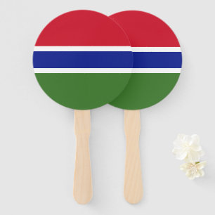 Gambia-Flagge Fächer