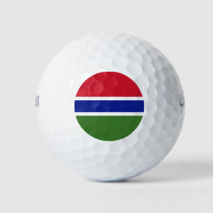 Gambia-Flagge Golfball