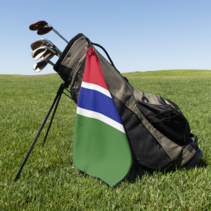 Gambia-Flagge Golfhandtuch