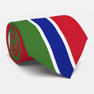 Gambia-Flagge Krawatte