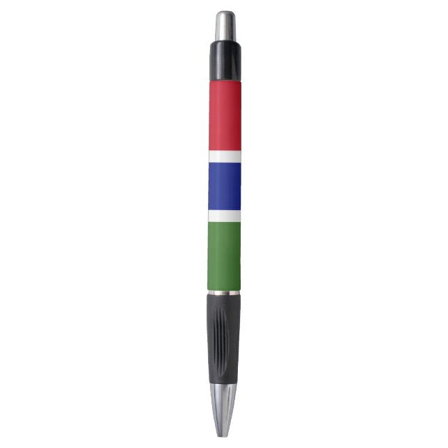 Gambia-Flagge Kugelschreiber (Vorderseite Vertikal)
