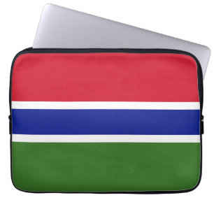 Gambia-Flagge Laptopschutzhülle