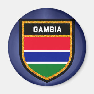 Gambia-Flagge Magnet