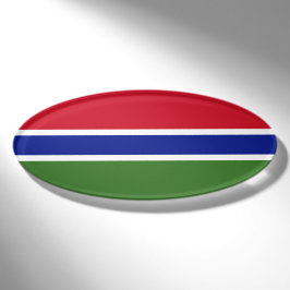 Gambia-Flagge Namenschild