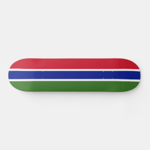 Gambia-Flagge Skateboard