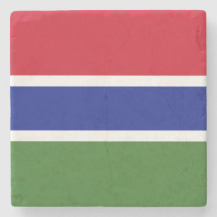 Gambia-Flagge Steinuntersetzer