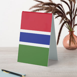 Gambia-Flagge Tischaufsteller
