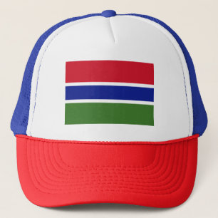 Gambia-Flagge Truckerkappe