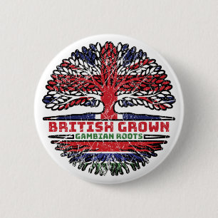 Gambia Gambian UK Vereinigtes Königreich British T Button