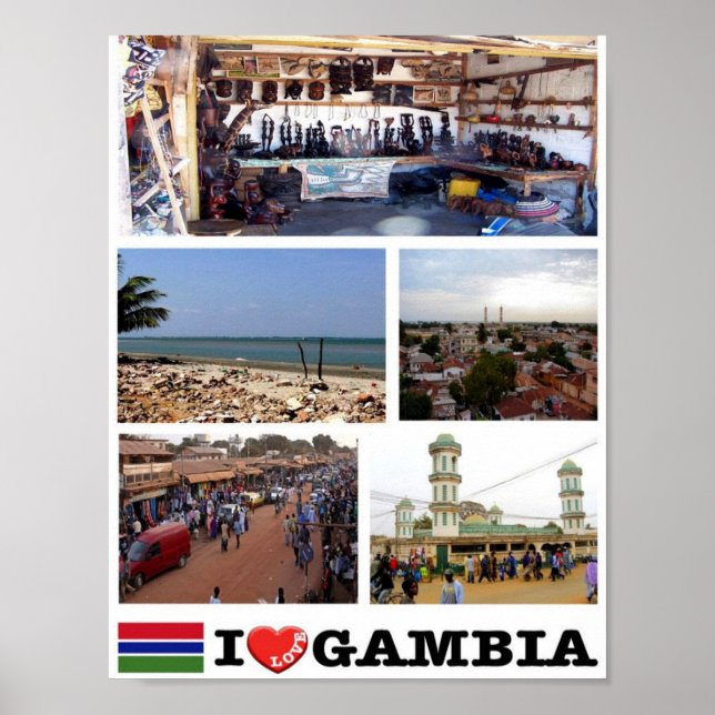 Gambia - I Liebe - Poster (Vorne)