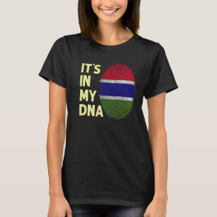 Gambia in meinem Dna-Gambian-Flaggenteam Gambia 1 T-Shirt