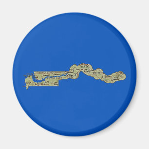 Gambia-Karten-Magnet Magnet