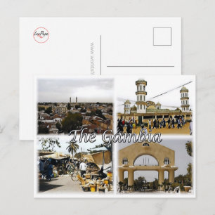 Gambia - Mosaik - Postkarte