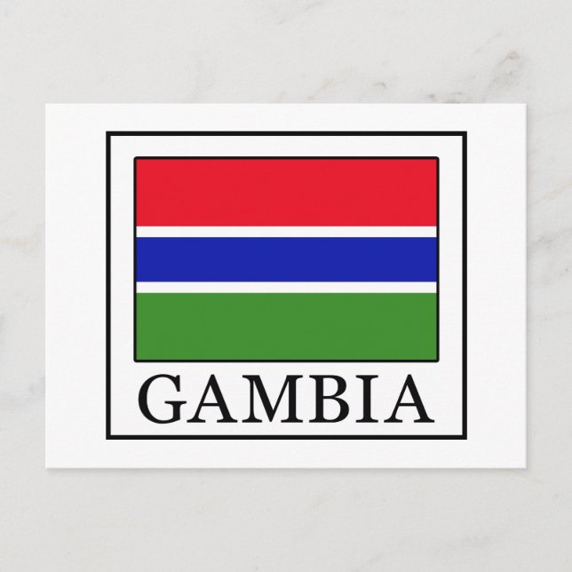 Gambia Postkarte (Vorderseite)