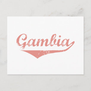 Gambia Revolution Stil Postkarte