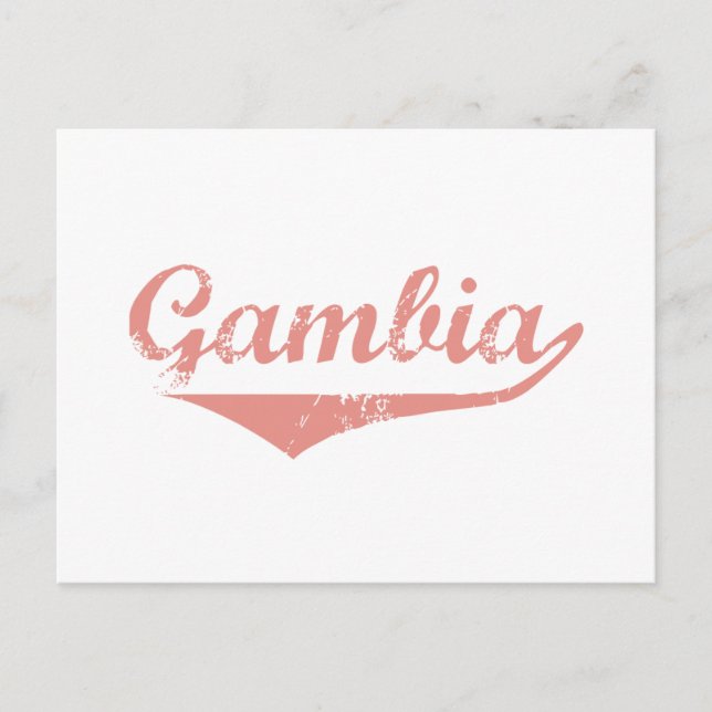 Gambia Revolution Stil Postkarte (Vorderseite)