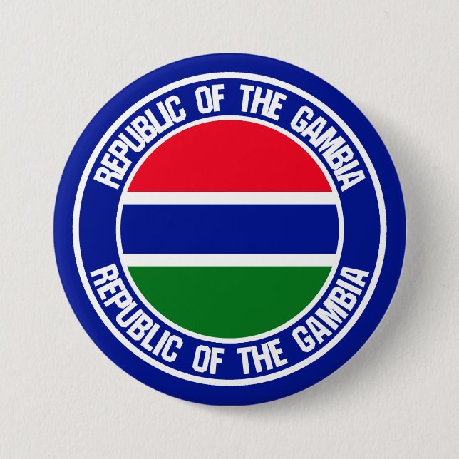 Gambia Round Emblem Button (Vorderseite)