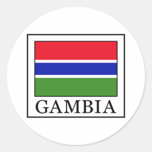 Gambia Runder Aufkleber
