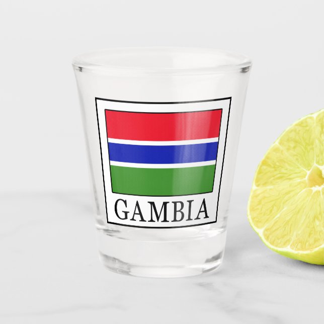 Gambia Schnapsglas (Vorderseite)
