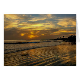 Gambia-Sonnenuntergang-Gruß-Karte