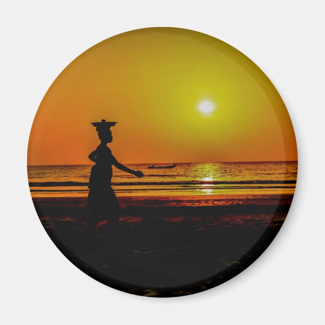 Gambia Sunset Magnet (Vorne)