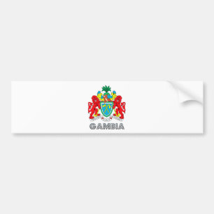 Gambia-Wappen Autoaufkleber