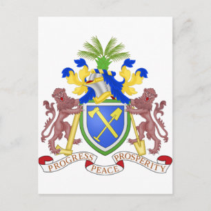 Gambia-Wappen Postkarte