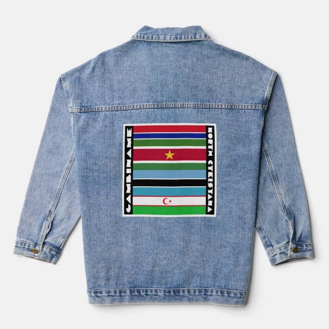 Gambiname und North Cykistana Jeansjacke (Rückseite)