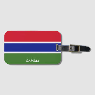 Gambische Nationalflagge Patriotisch Gepäckanhänger