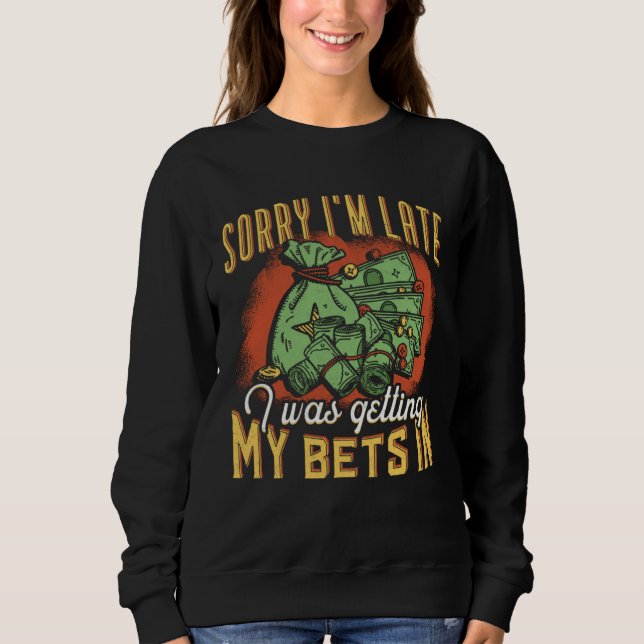 Gamble gambling addiction casino gambling addict g sweatshirt (Vorderseite)