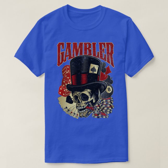 Gambler skull T-Shirt (Design vorne)
