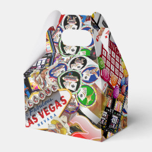 Gamblers Delight - Las Vegas Icons Background Geschenkschachtel