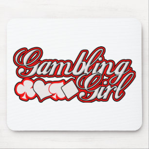 Gambling Girl Mousepad