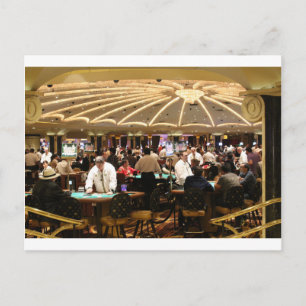 Gambling Roulette Casino Spielgeld Vegas Postkarte